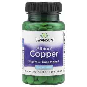 Swanson Albion Copper Réz-biszglicinát 2mg tabletta 300db