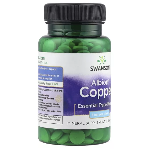 Swanson Albion Copper Réz-biszglicinát 2mg tabletta 300db