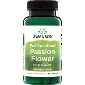 Swanson Golgotavirág (Passion flower) 500mg 60 kapszula