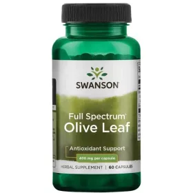 Swanson Olive Leaf (Oliva levél) 400mg kapszula 60db