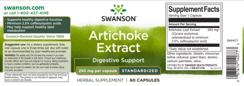 Swanson Artichoke Extract 250mg kapszula 60db