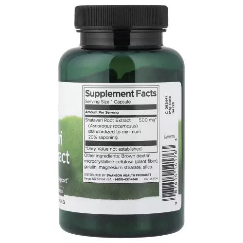 Swanson Shatavari Root Extract 500mg kapszula 120db