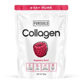 PureGold Marha kollagén italpor - Raspberry 300g
