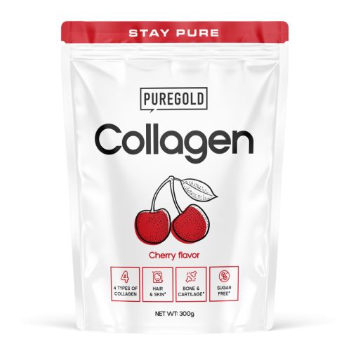 PureGold Marha kollagén italpor - Cherry 300g
