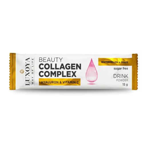 Luxoya Beauty Collagen Complex italpor Görögdinnye-szőlő íz 15g