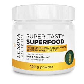   Luxoya Super Tasty Superfood Spirulinát és Zöld Búzafüvet tartalmazó italpor 120 g