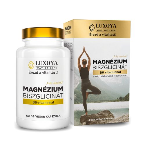 Luxoya Magnézium-biszglicinát B6 vitaminnal kapszula 60 db