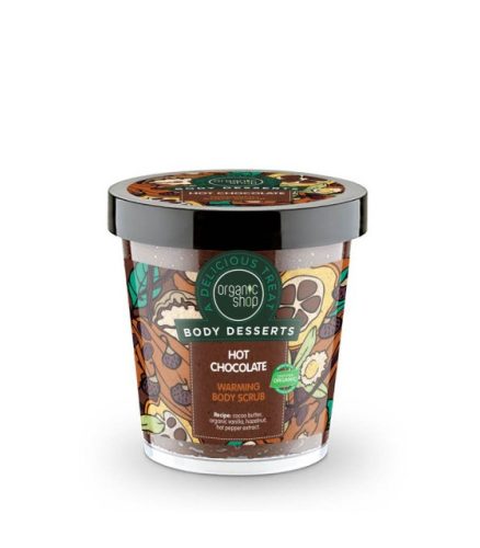 Organic Shop melegítő hatású testradír "forrócsoki"
