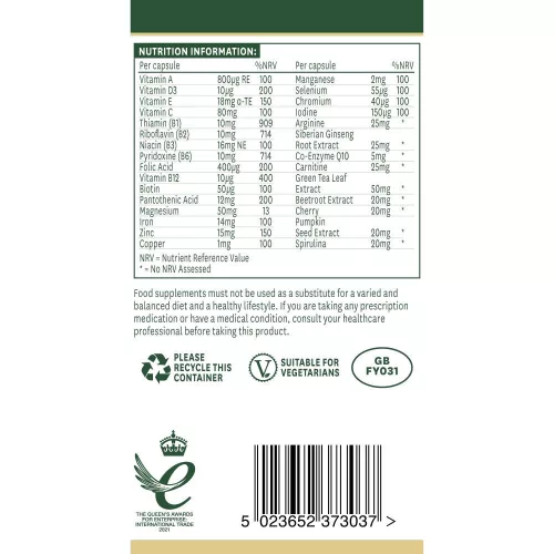 Natures Aid Multivitamin és Ásványi-anyag formula férfiaknak 30 db