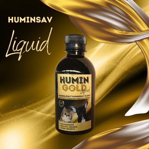HUMIN GOLD Liquid fecskendővel azonnal hat, 100%-ban felszívódik 100ml