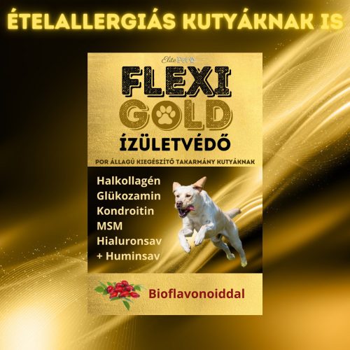 FLEXI GOLD Ízületvédő +bioflavonoid allergiás kutyáknak is adható 100g