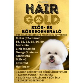   Hair Gold Szőr- és bőrregeneráló keverék táplálékiegészítő kutyáknak 100g