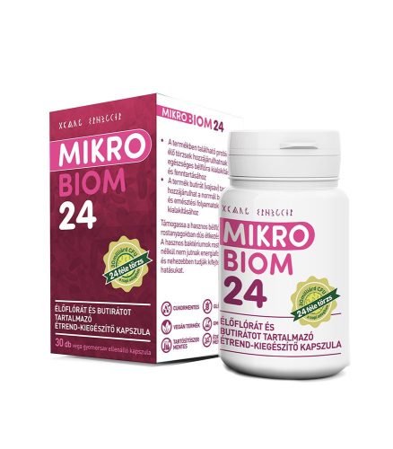 MikroBiom 24 élőflórás étrend-kiegészítő kapszula 30 db