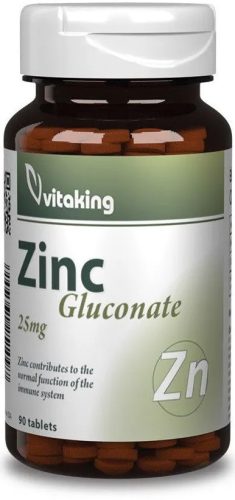 Vitaking Cink-glükonát 25 mg tabletta 90db