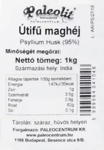 Paleolit Útifű maghéj (P Husk) 95% 1kg