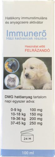 Immunerő Házi kedvencek részére  100ml(DMG+Lactoferrin+Taurin+B12)