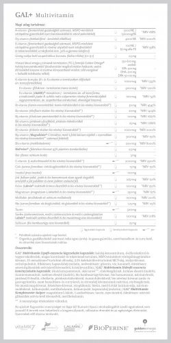 Gal+ Multivitamin 30 adag