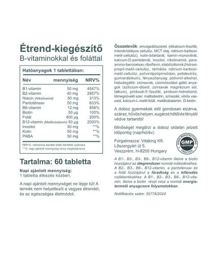 Vitaking Mega B-50 tabletta 60db