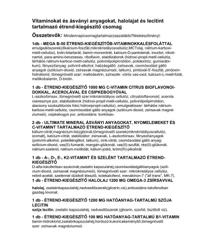 Vitaking 365 Plusz Multivitamin csomag 30 napi adag