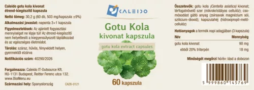Caleido Gotu Kola kivonat kapszula 60db