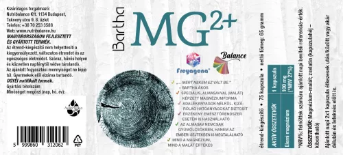 Freyagena Balance Bartha Mg2+ kapszula 75 db