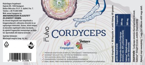 Freyagena Balance Fulvo Cordyceps kapszula 60 db