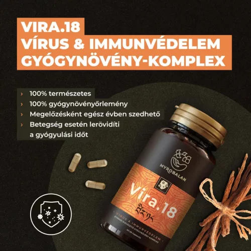 Myrobalan Vira.18 immunerősítő gyógynövény komplex kapszula 60db