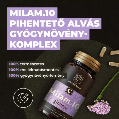Myrobalan Milam.10 pihentető alvás gyógynövény komplex kapszula 60db