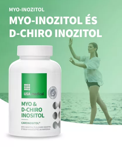 USA Medical Mio Inozitol és D-Chiro Inozitol Caromax® kapszula 60 db