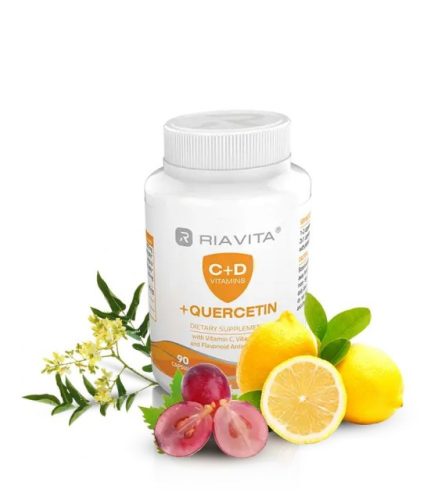 Riavita C+D vitamin + quercetin kapszula - 90db