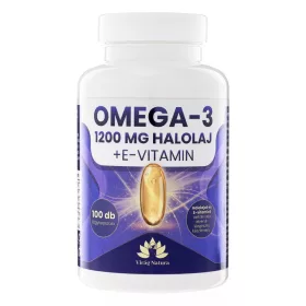 VN Omega-3 halolaj 1200mg + E-vitamin 100db lágykapszula