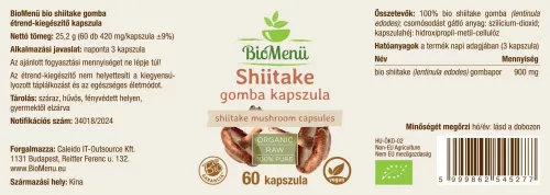 BioMenü BIO Shiitake gomba kapszula 60db