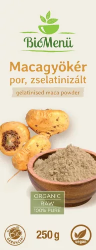BioMenü BIO Macagyökér por 250g zselatin