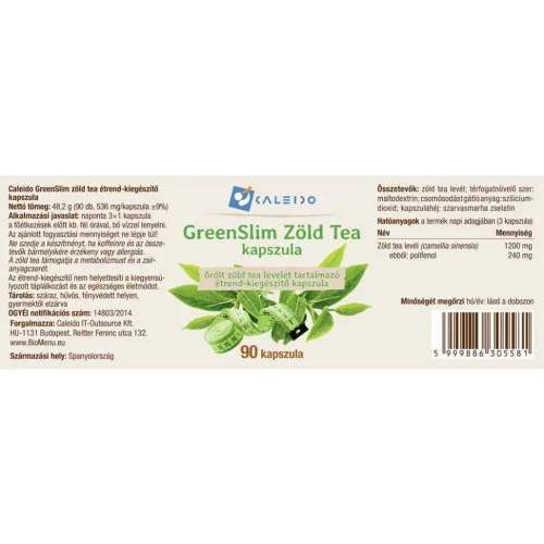 Caleido GreenSlim zöld tea kapszula 90db