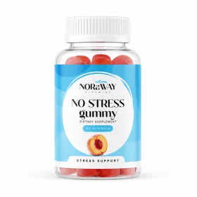 NORaWAY No Stress gummy 60db barackos gumicukor, cukormentes