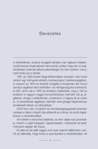 Nehézfém-kivezetés a gyakorlatban - Dr. Csomai Zita