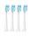 Fogkefefej Philips Sonicare elektromos fogkeféhez HX9034 - 4db - utángyártott, fehér
