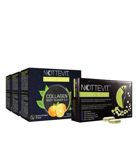 Nottevit Skinny Sleep + Collagen Night Burner 2.0 - 1 havi adag