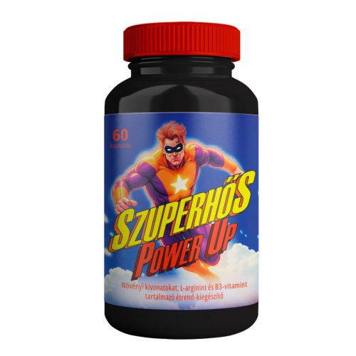 Szuperhős Power Up kúraszerú potencianövelő kapszula 60db