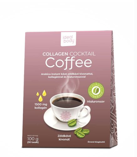 Collagen Cocktail Coffee arabica instant kávé kollagénnel - 30db