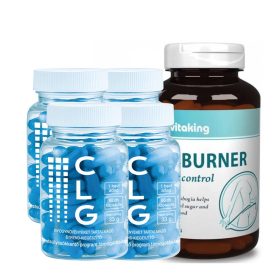 CLG kapszula 4x60db + Vitaking Fat Burner kapszula 60db