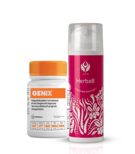 Genix kapszula 60db + Ukko Herba8 narancsbőr elleni krém