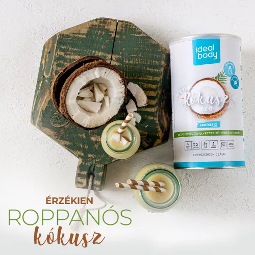 IdealBody kókusz ízű fehérje turmixpor